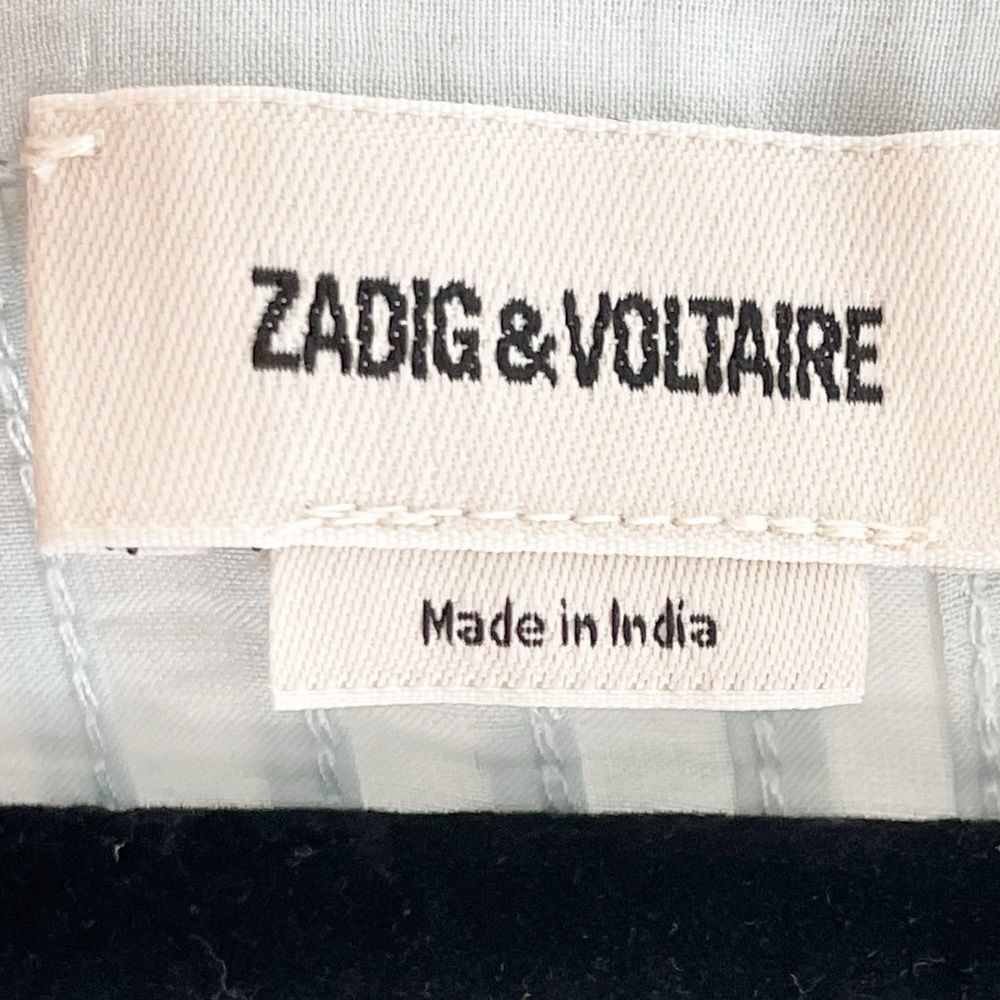 ZADIG & VOLTAIRE tosea top in celadon cottage-core girly Large NWT - Picture 8 of 14